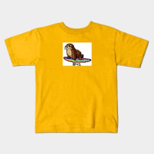 841 8-BIT Surfing Otter Sant Cruz Kids T-Shirt